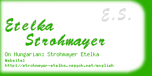 etelka strohmayer business card